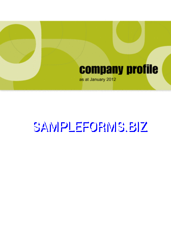 Eco Options Company Profile Sample pdf free